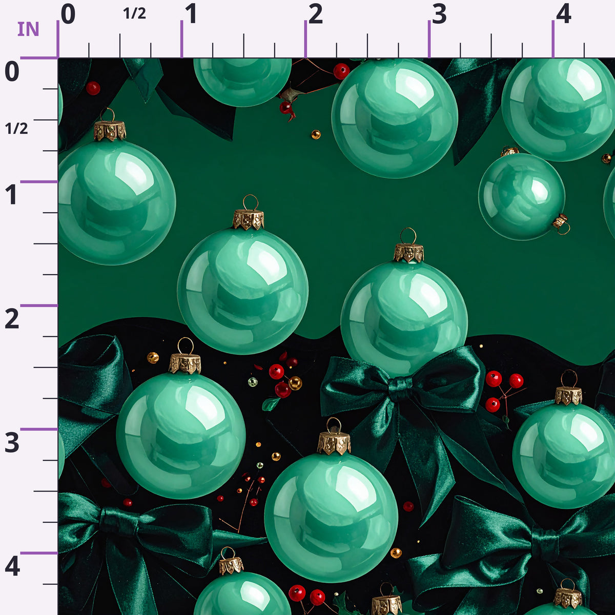Velvet Noel Garden Pattern 18 Minky Fabric