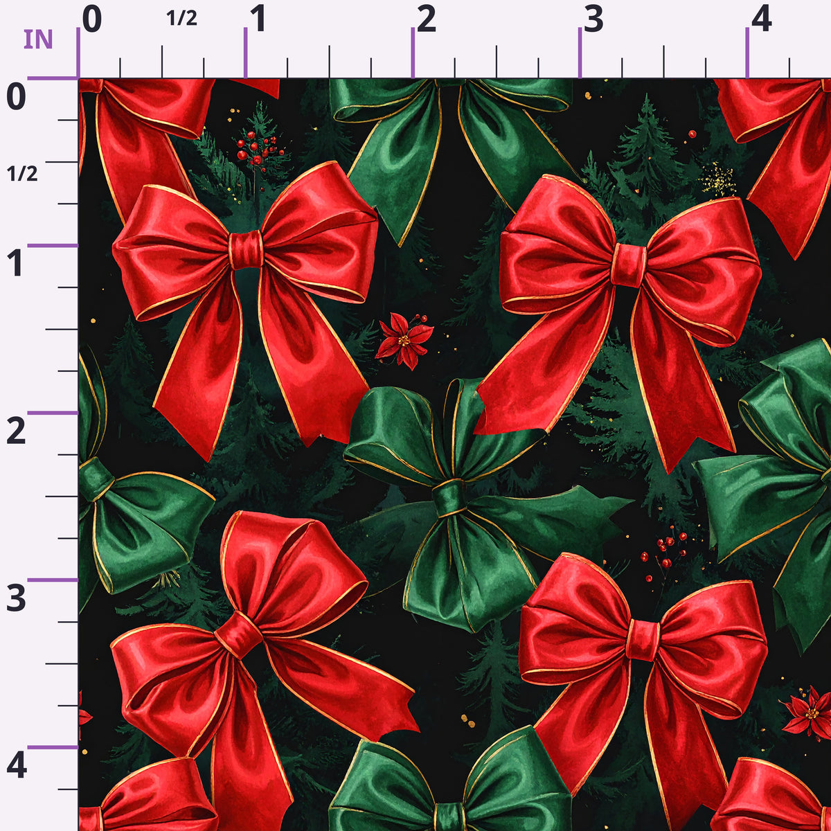 Velvet Noel Garden Pattern 2 Minky Fabric