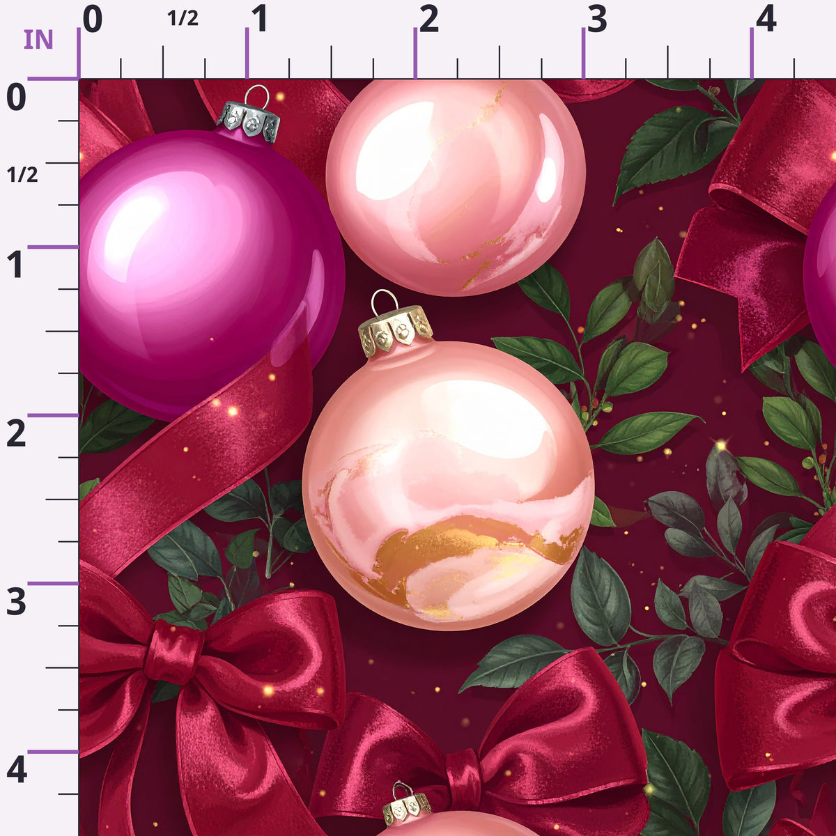 Velvet Noel Garden Pattern 20 Minky Fabric
