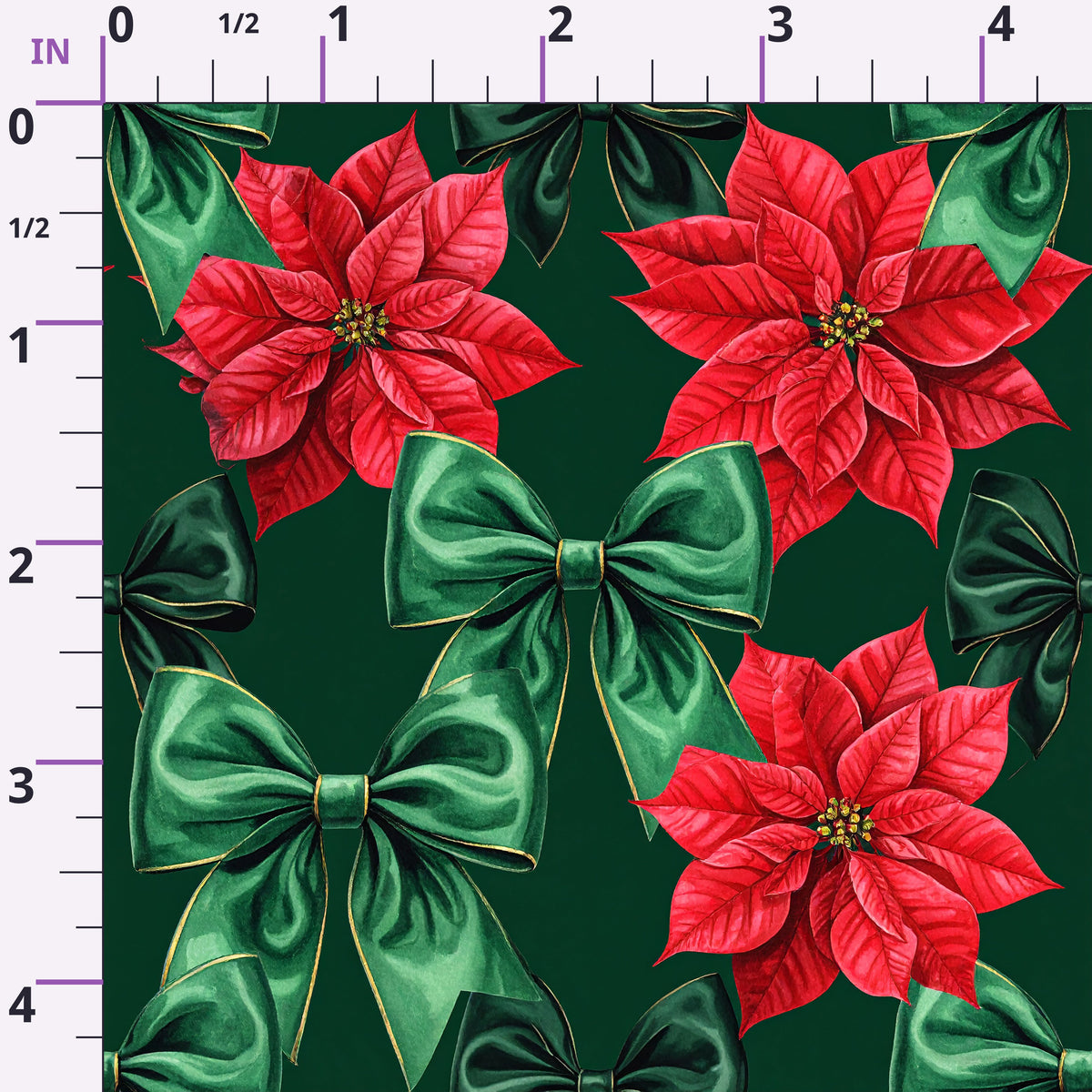 Velvet Noel Garden Pattern 6 Minky Fabric