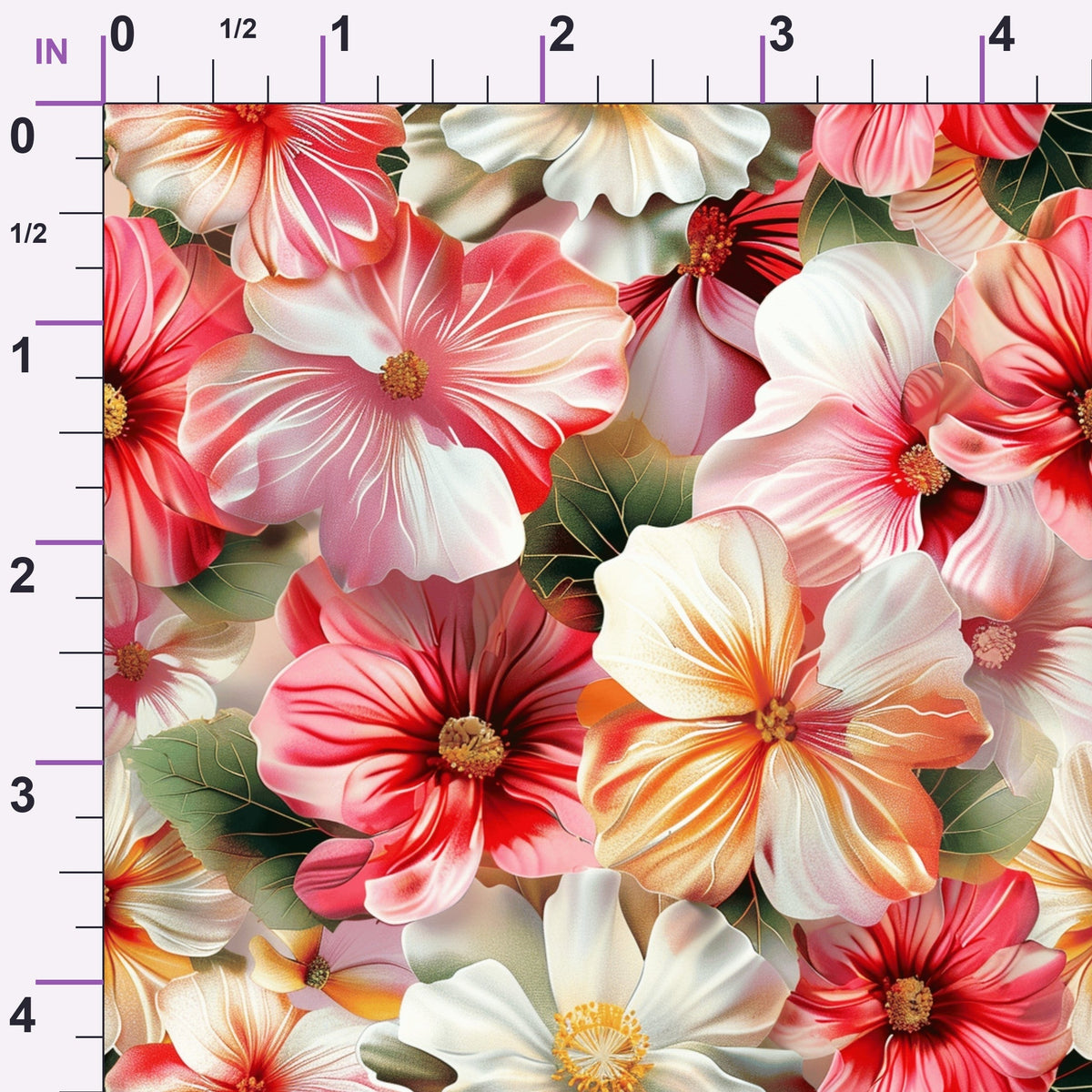 Velvet Rose Garden Pattern 2 Minky Fabric