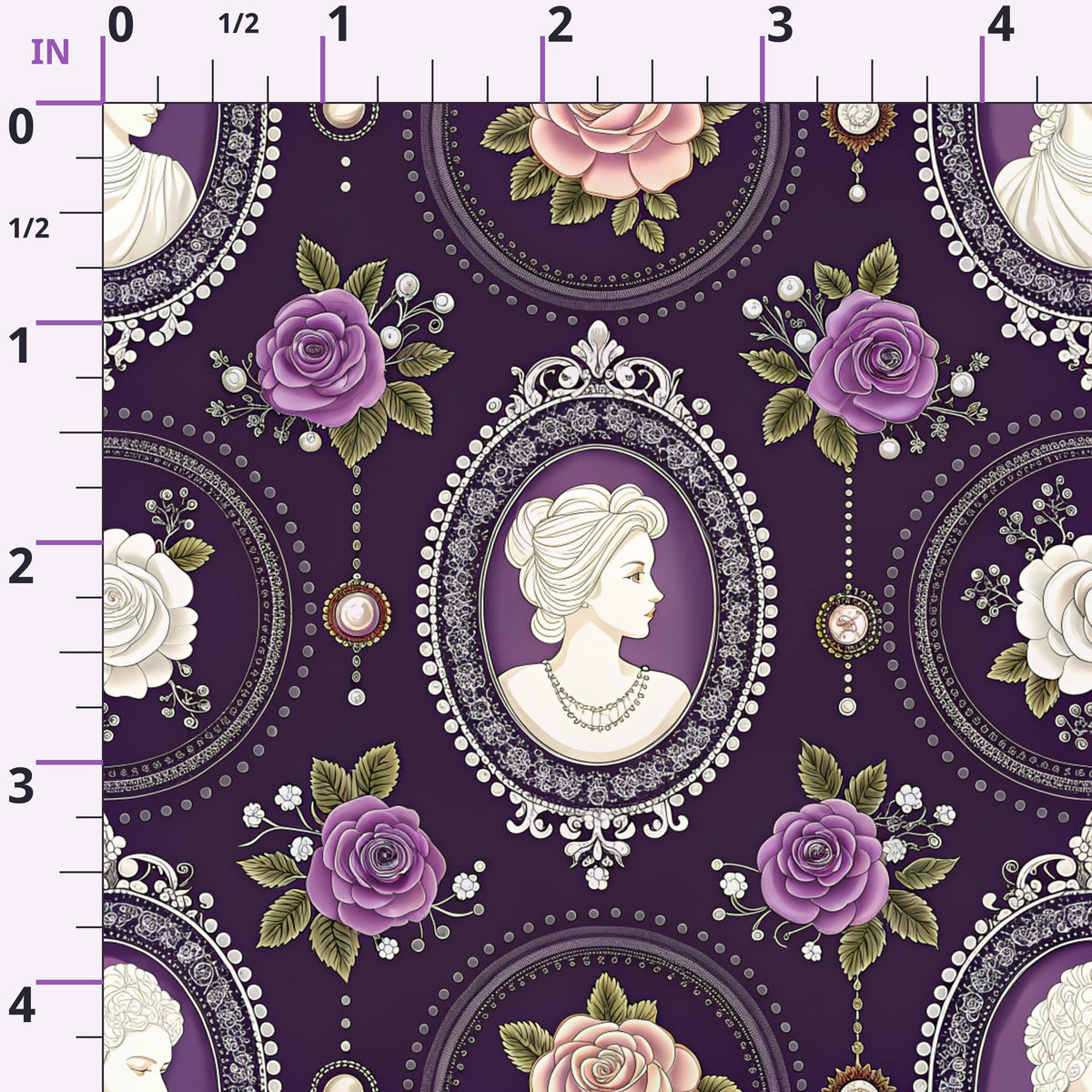 Velvet Rose Reverie Pattern 1 Minky Fabric