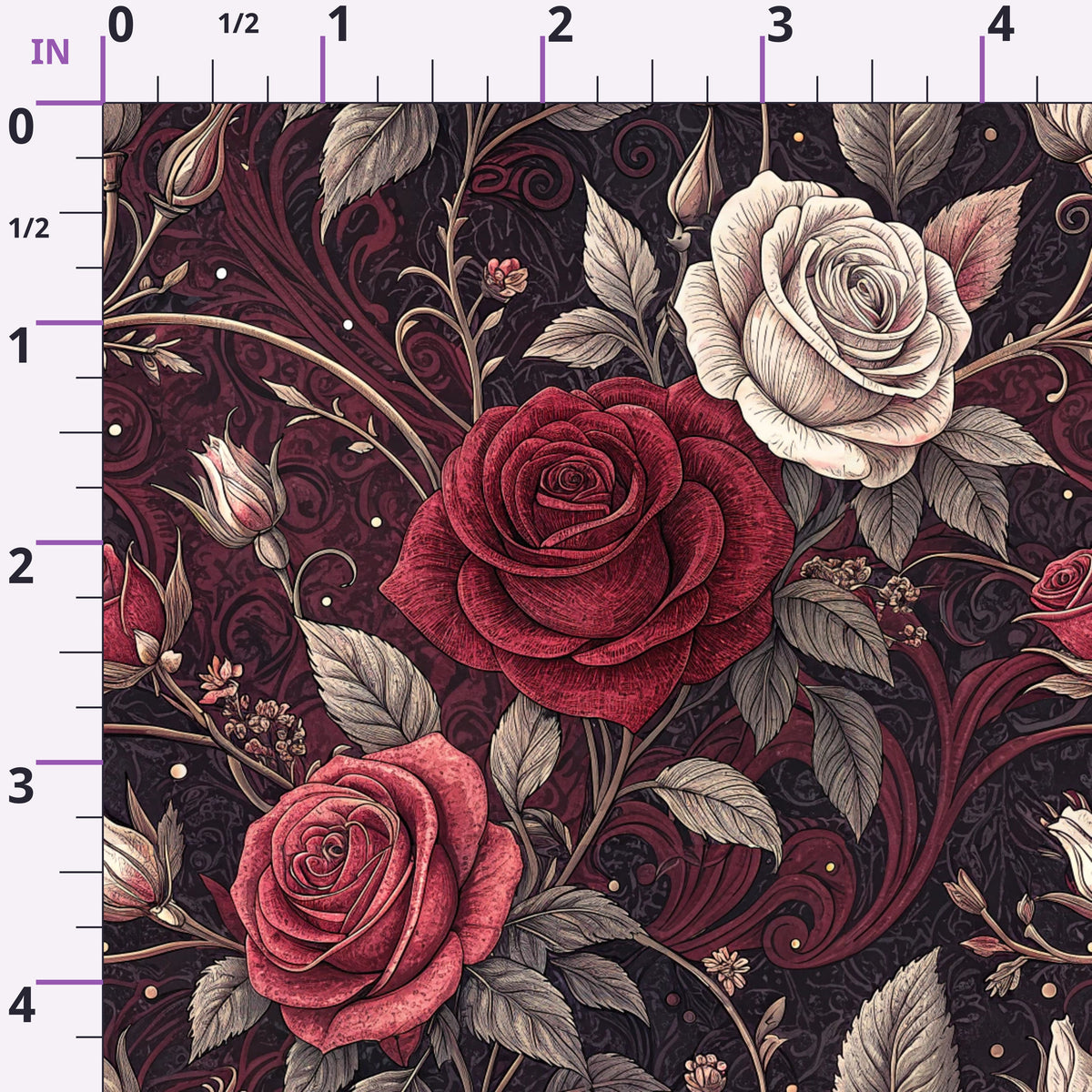 Velvet Rose Reverie Pattern 13 Minky Fabric