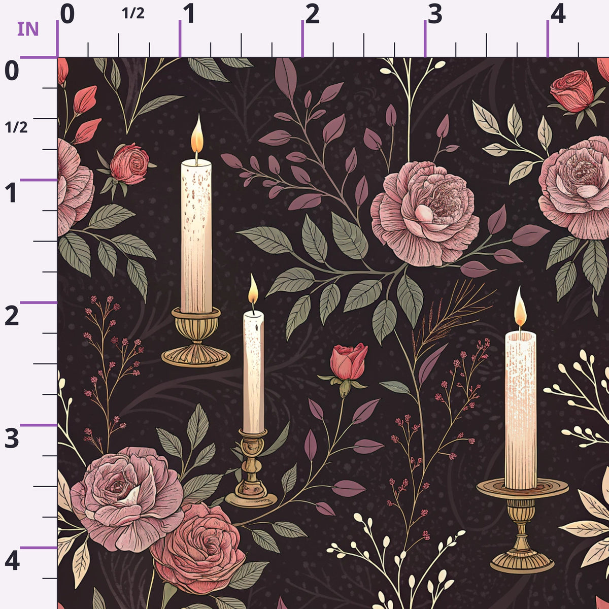 Velvet Rose Reverie Pattern 17 Minky Fabric