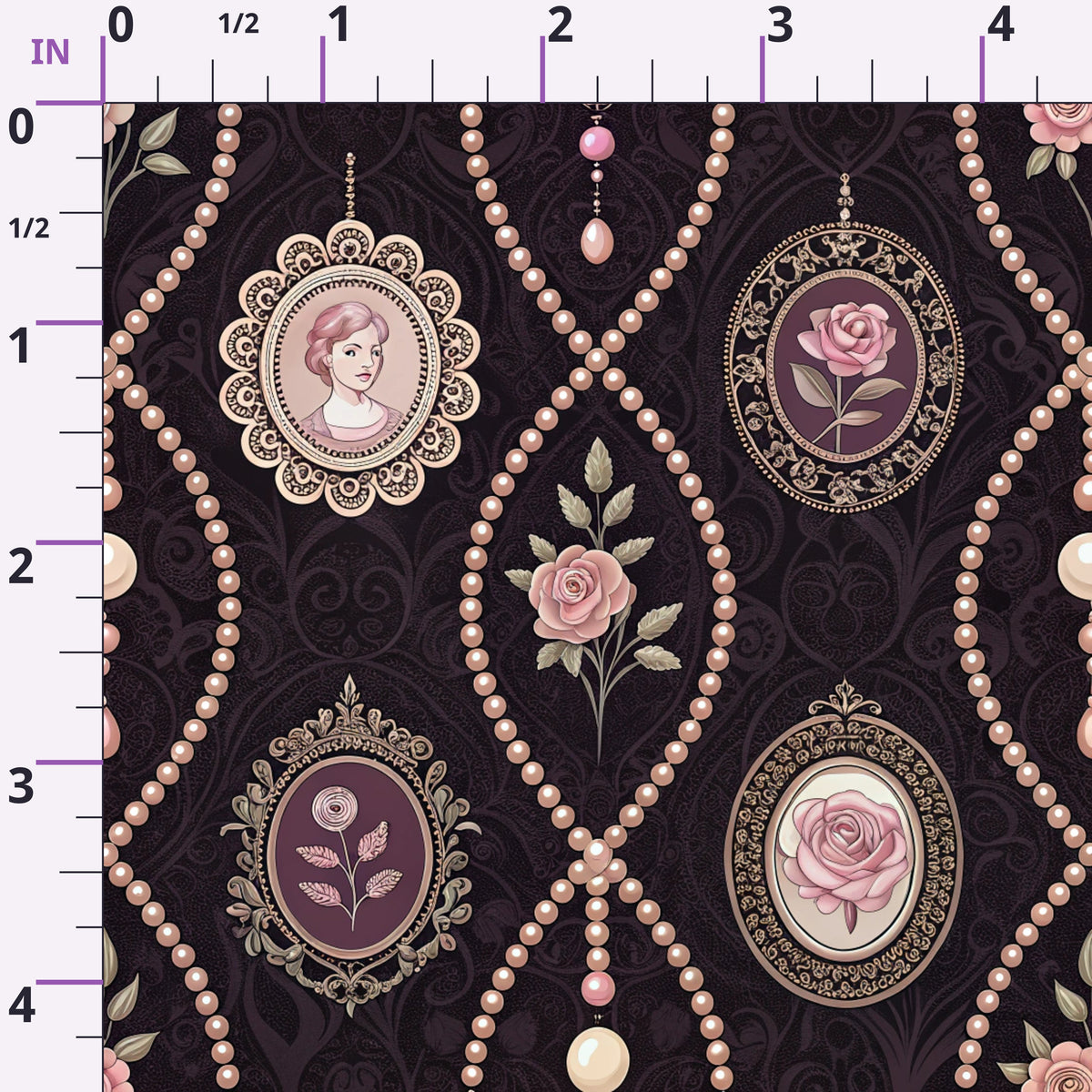 Velvet Rose Reverie Pattern 23 Minky Fabric