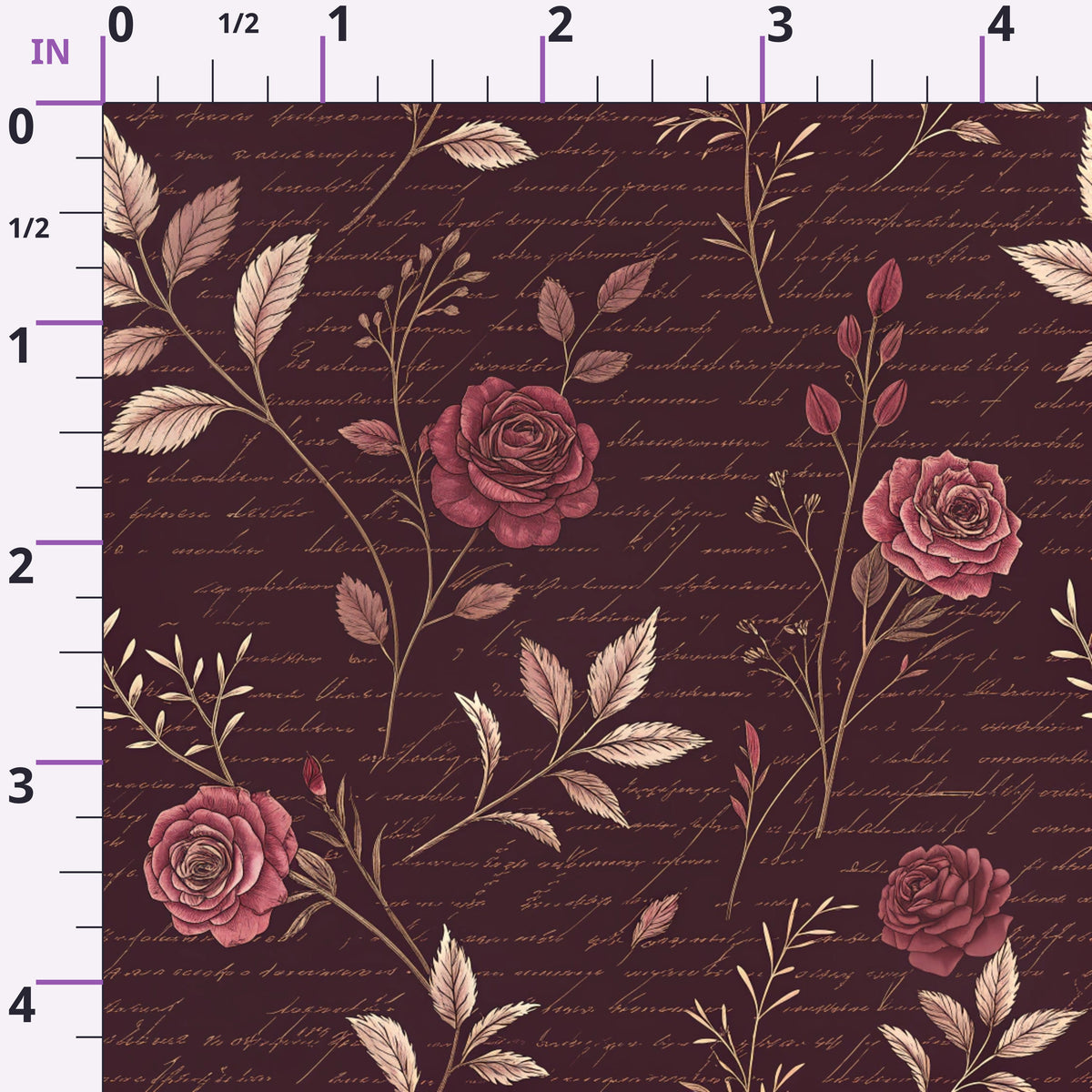 Velvet Rose Reverie Pattern 29 Minky Fabric