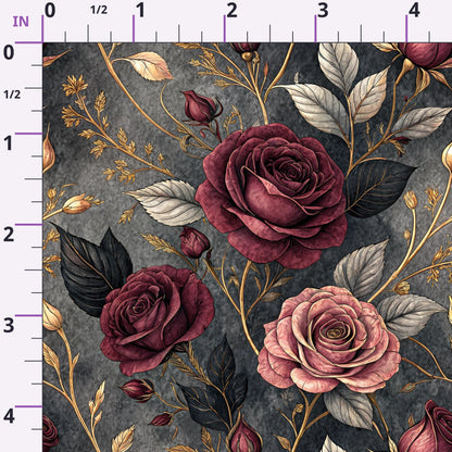 Velvet Rose Reverie Pattern 30 Minky Fabric