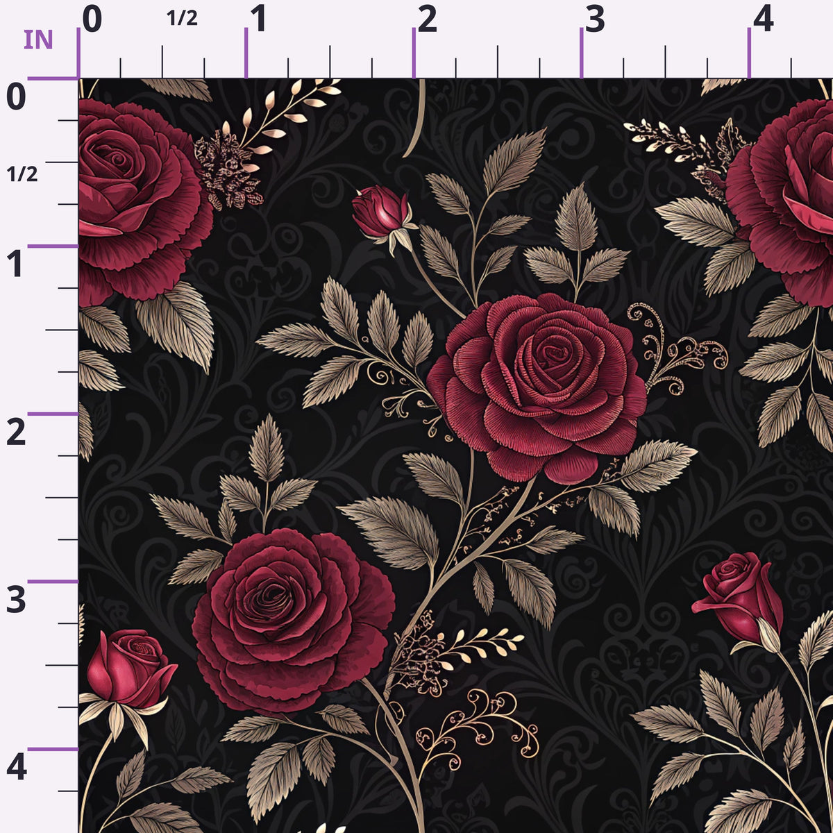 Velvet Rose Reverie Pattern 5 Minky Fabric