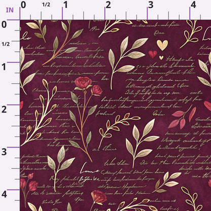 Velvet Rose Reverie Pattern 7 Minky Fabric