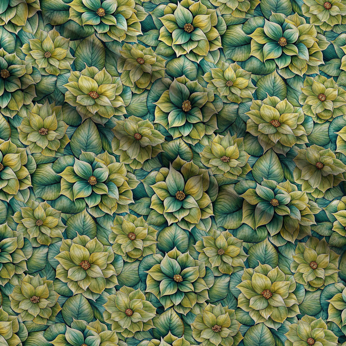 Verdant Blooms Pattern 11 Minky Fabric