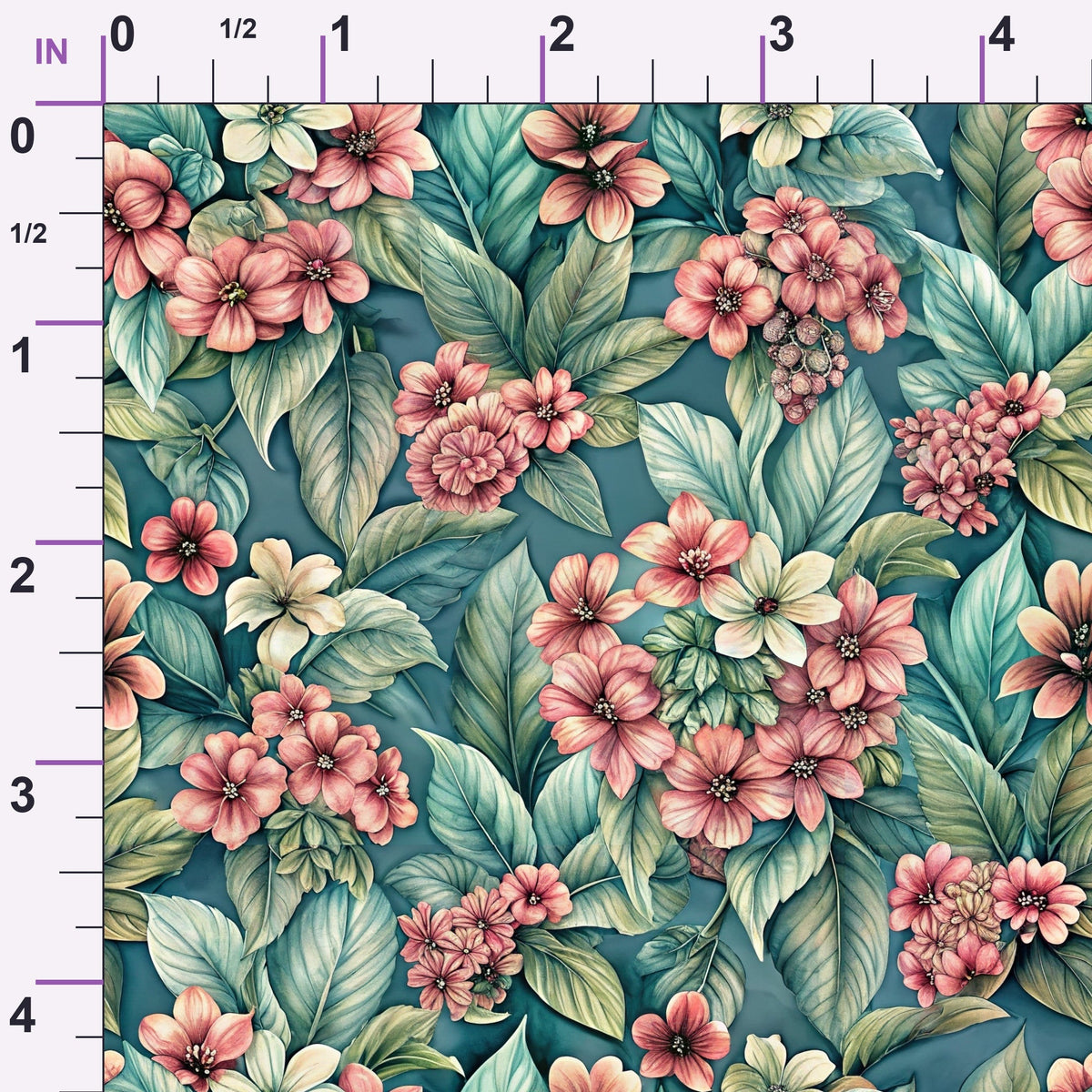 Verdant Blooms Pattern 14 Minky Fabric