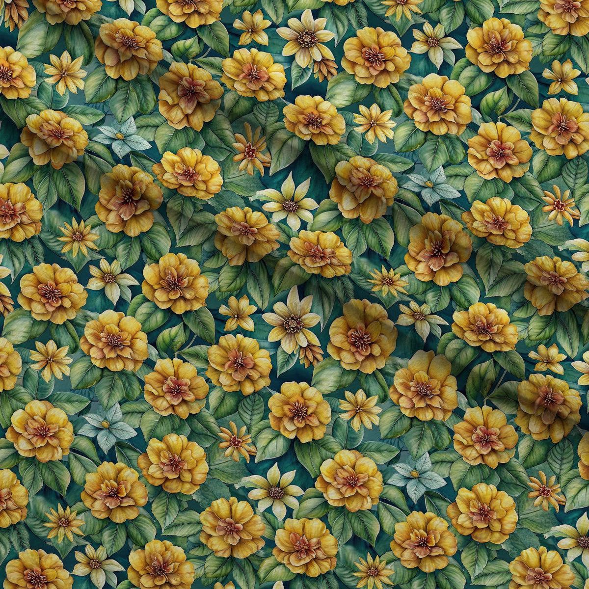 Verdant Blooms Pattern 17 Minky Fabric