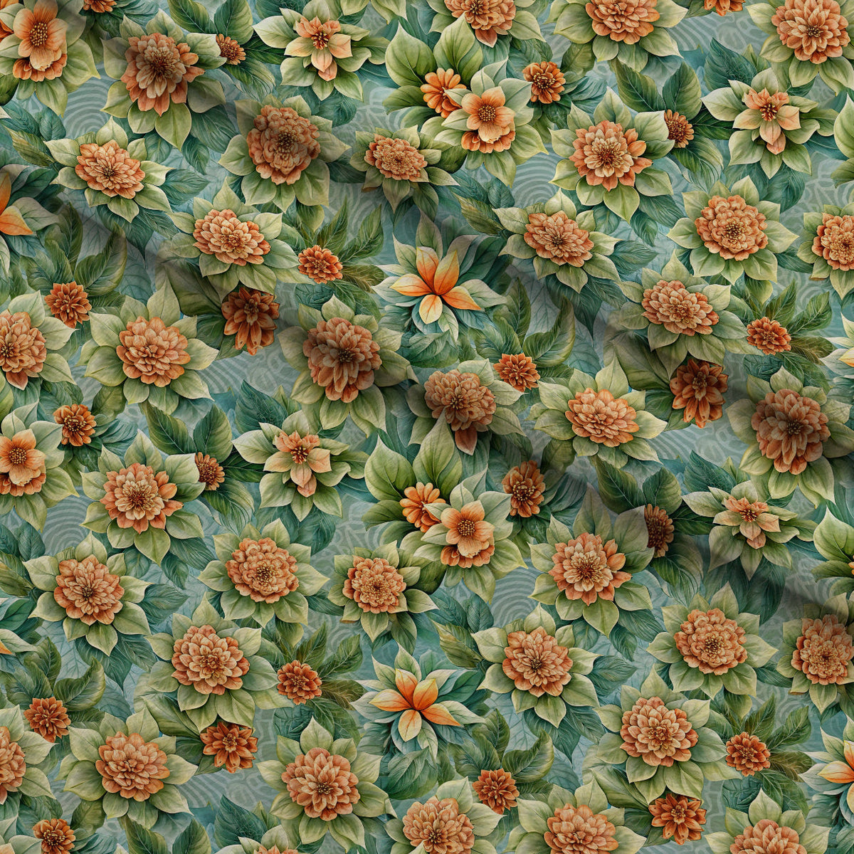 Verdant Blooms Pattern 4 Minky Fabric