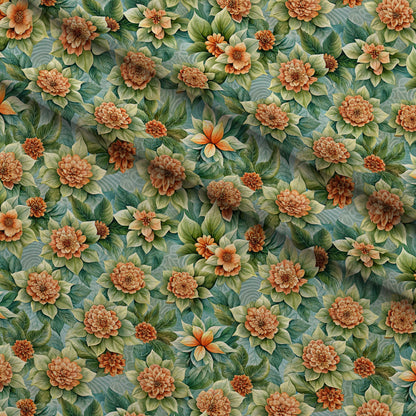 Verdant Blooms Pattern 4 Minky Fabric