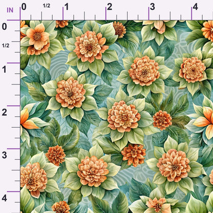 Verdant Blooms Pattern 4 Minky Fabric