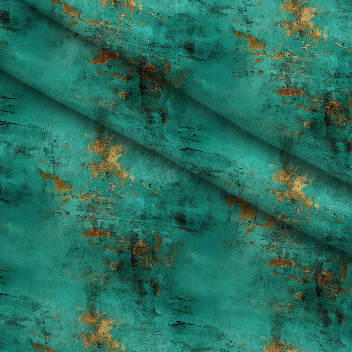 Verdigris Patina Pattern 3 Minky Fabric