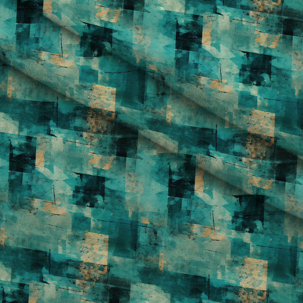 Verdigris Patina Pattern 8 Minky Fabric