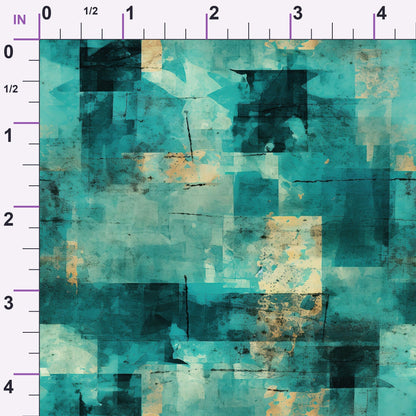 Verdigris Patina Pattern 8 Minky Fabric