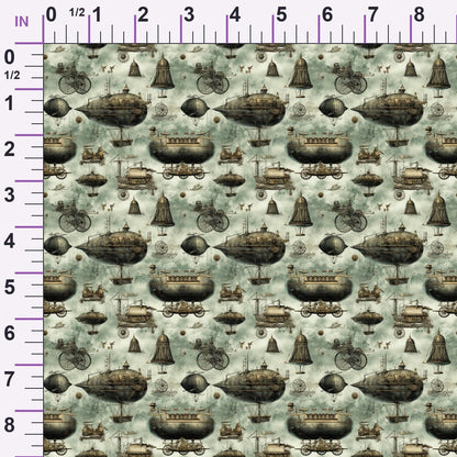 Victorian Aeronaut Pattern 1 Minky Fabric