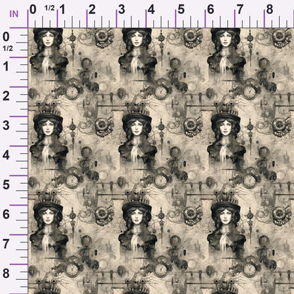 Victorian Aeronaut Pattern 2 Minky Fabric