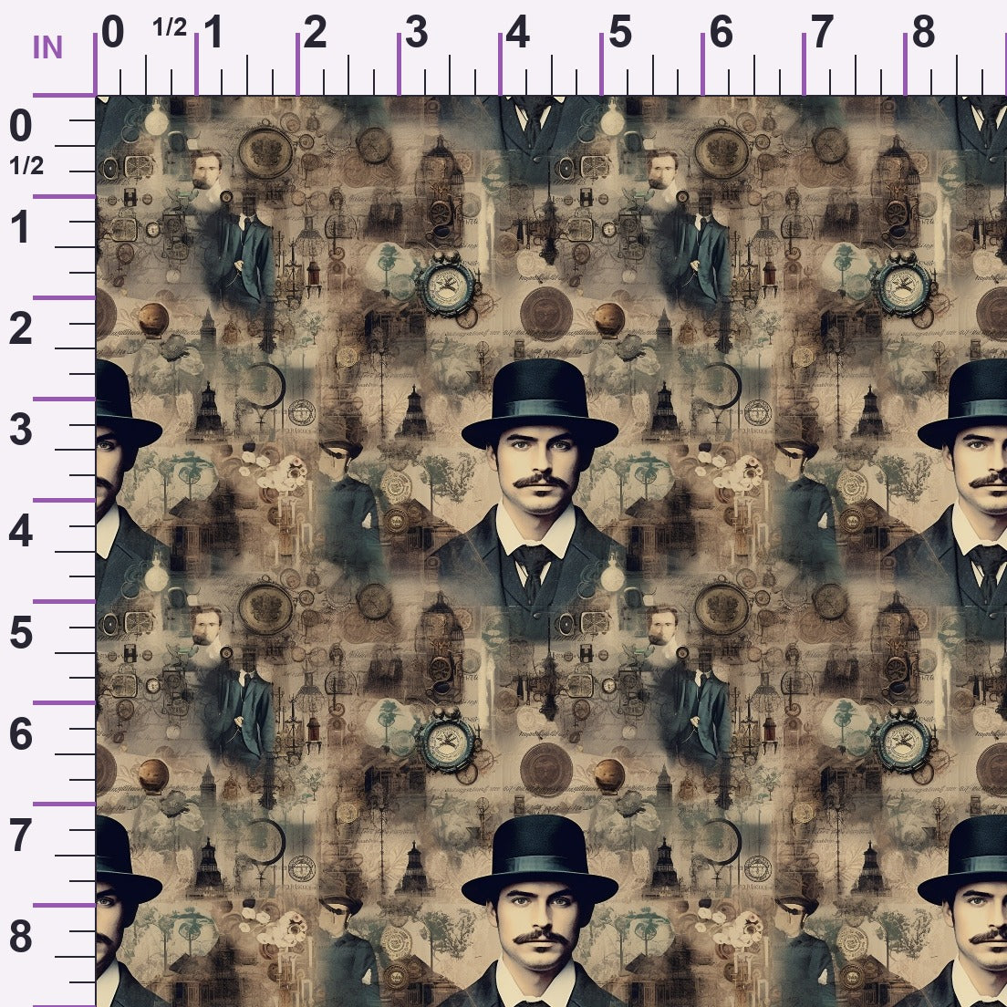 Victorian Aeronaut Pattern 5 Minky Fabric