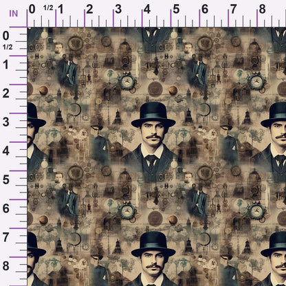 Victorian Aeronaut Pattern 5 Minky Fabric