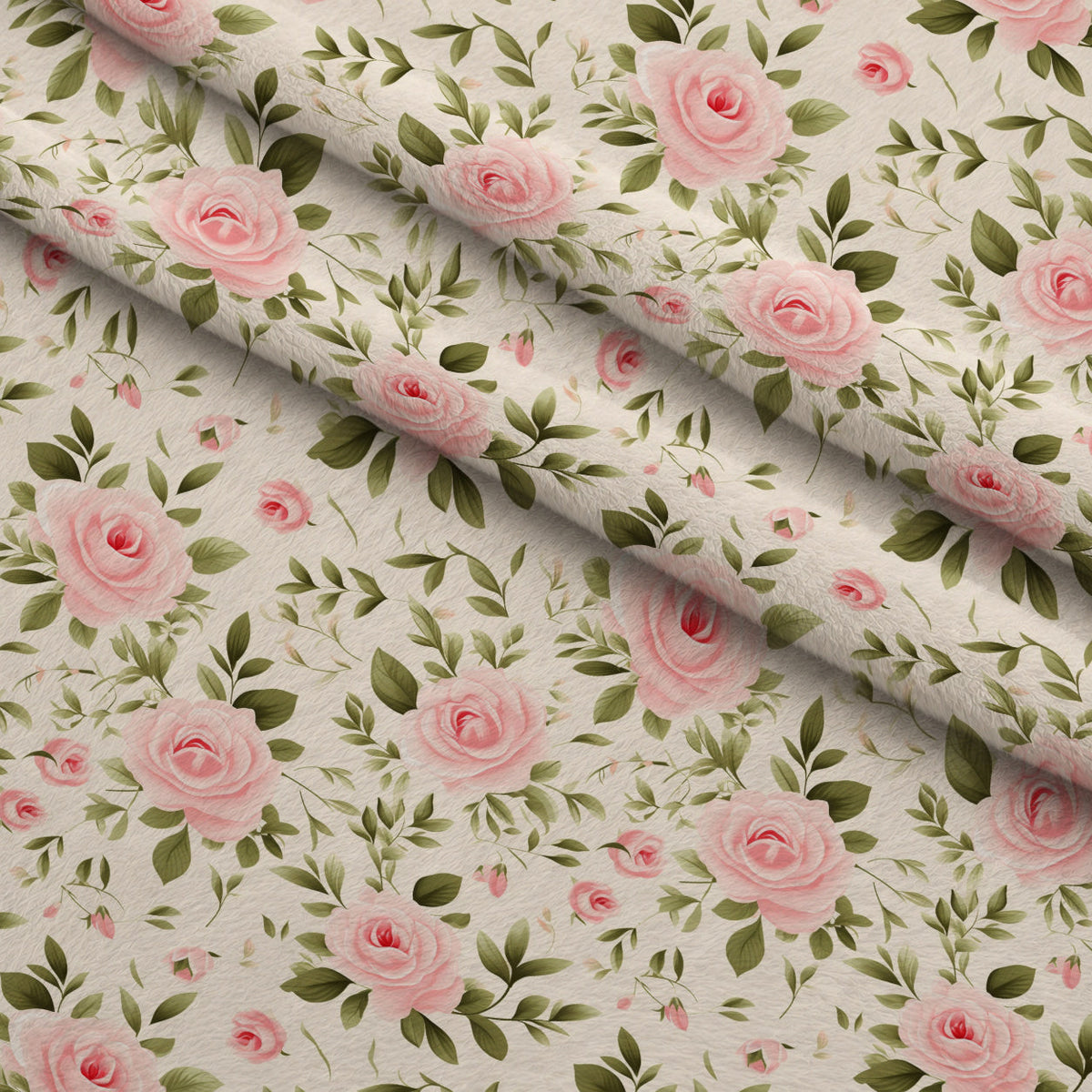 Vintage Blush Blooms Pattern 2 Minky Fabric