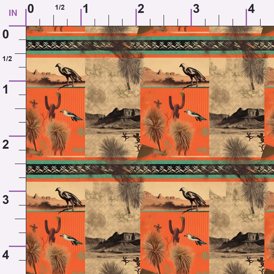 Vintage Frontier Pattern 10 Minky Fabric