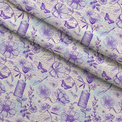 Vintage Notions Pattern 1 Minky Fabric
