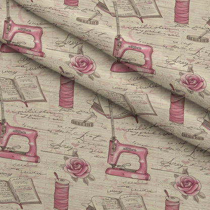 Vintage Notions Pattern 6 Minky Fabric