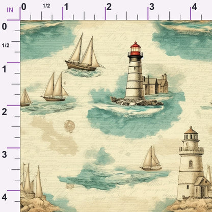 Vintage Voyage Pattern 9 Minky Fabric