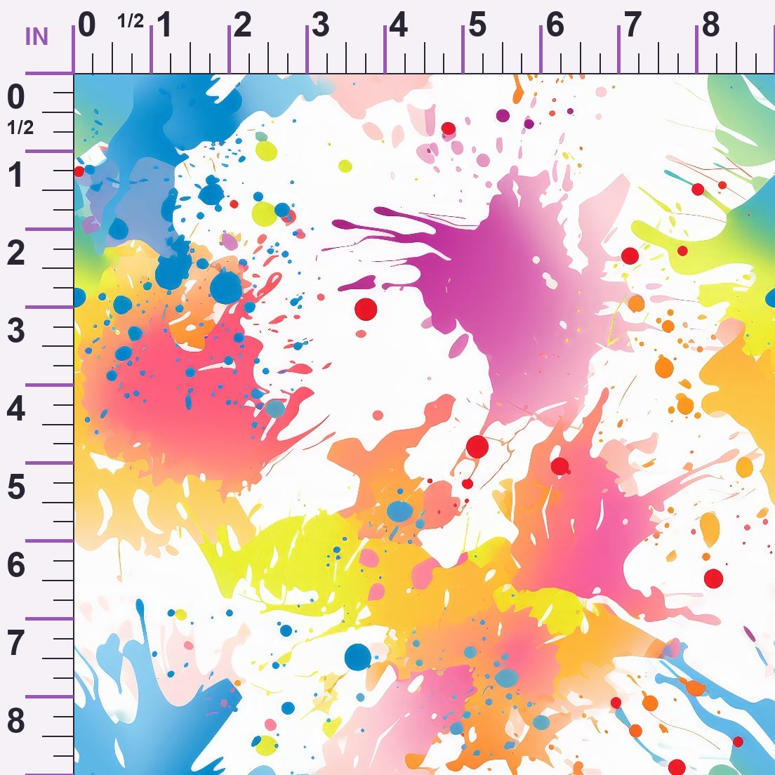 Vivid Splatter Pop Pattern 10 Minky Fabric