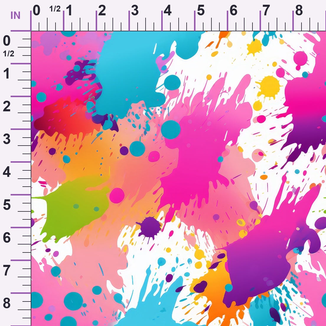Vivid Splatter Pop Pattern 11 Minky Fabric