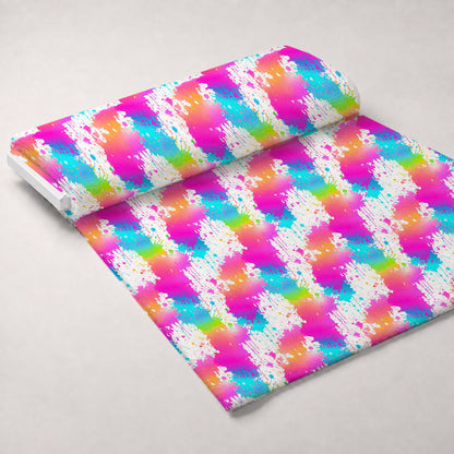 Vivid Splatter Pop Pattern 2 Minky Fabric