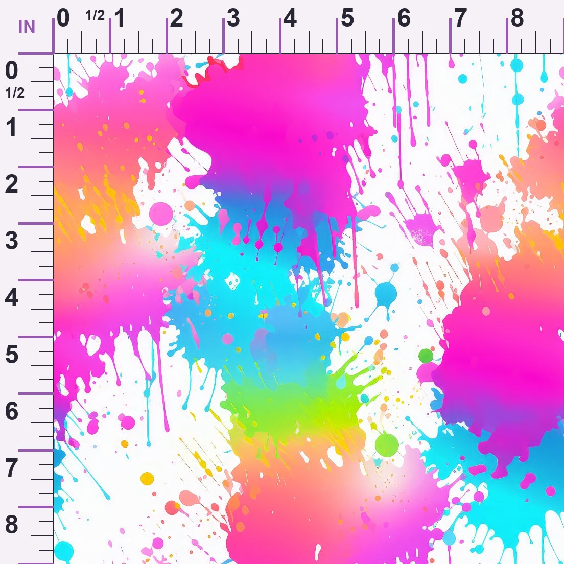 Vivid Splatter Pop Pattern 2 Minky Fabric