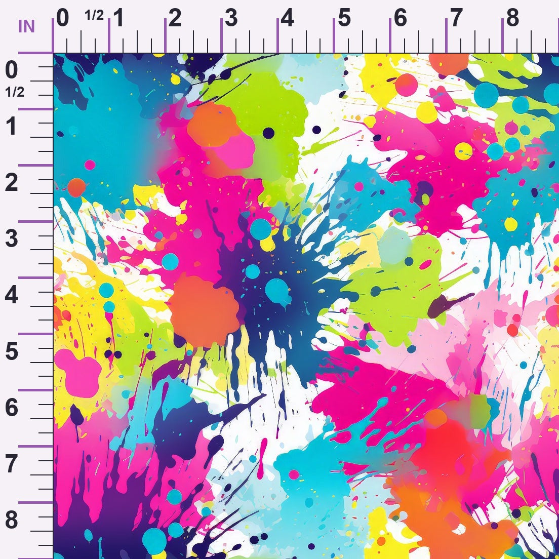 Vivid Splatter Pop Pattern 3 Minky Fabric