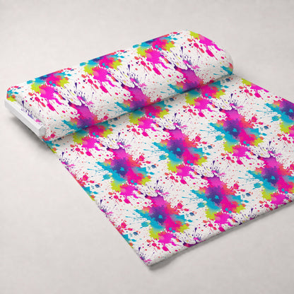 Vivid Splatter Pop Pattern 4 Minky Fabric