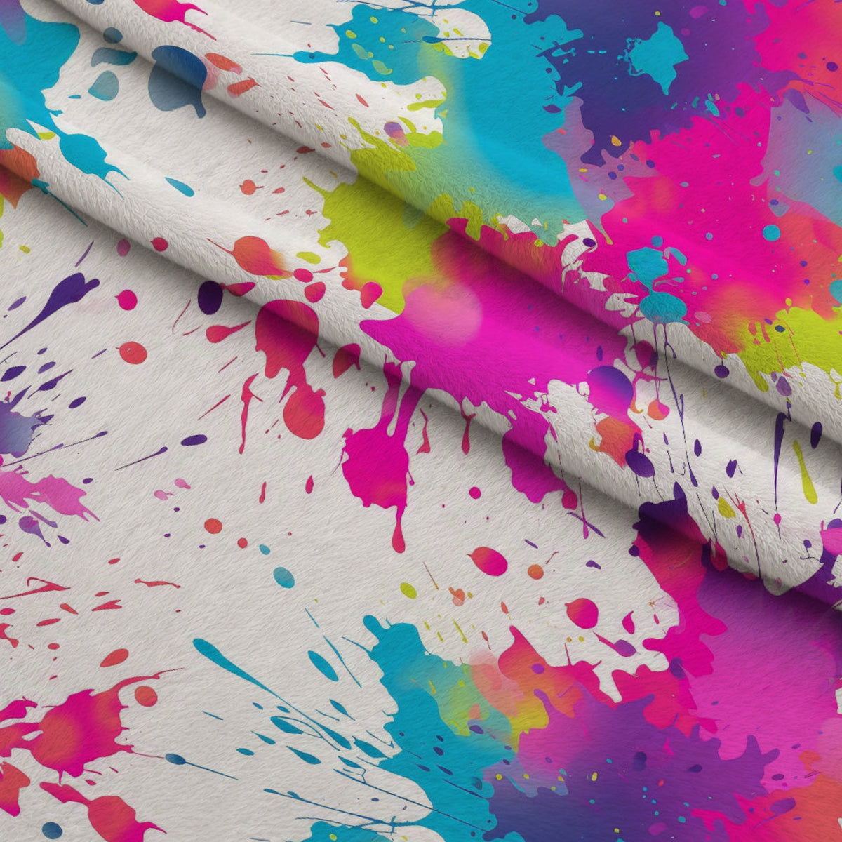 Vivid Splatter Pop Pattern 4 Minky Fabric