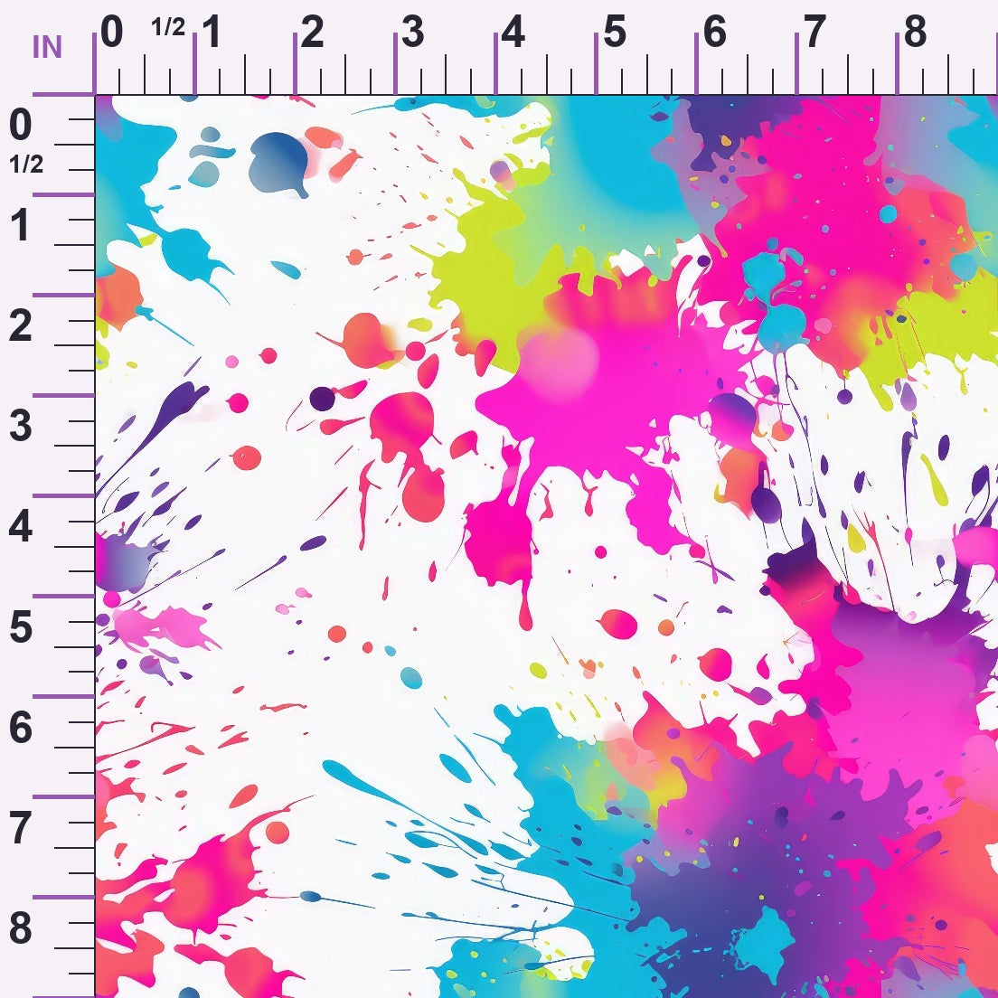 Vivid Splatter Pop Pattern 4 Minky Fabric