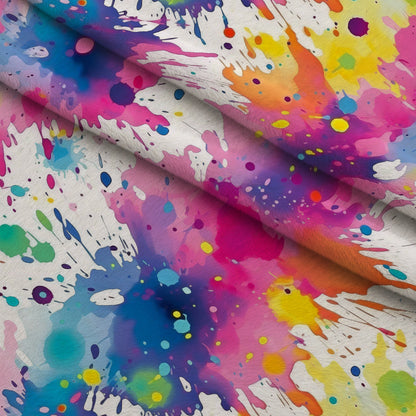 Vivid Splatter Pop Pattern 5 Minky Fabric