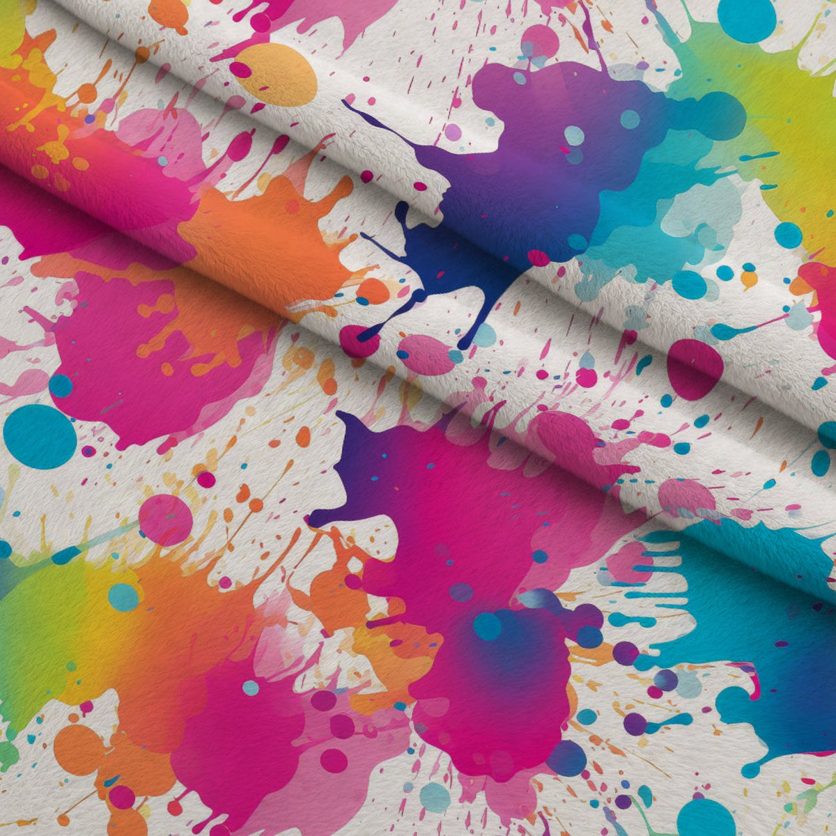 Vivid Splatter Pop Pattern 6 Minky Fabric