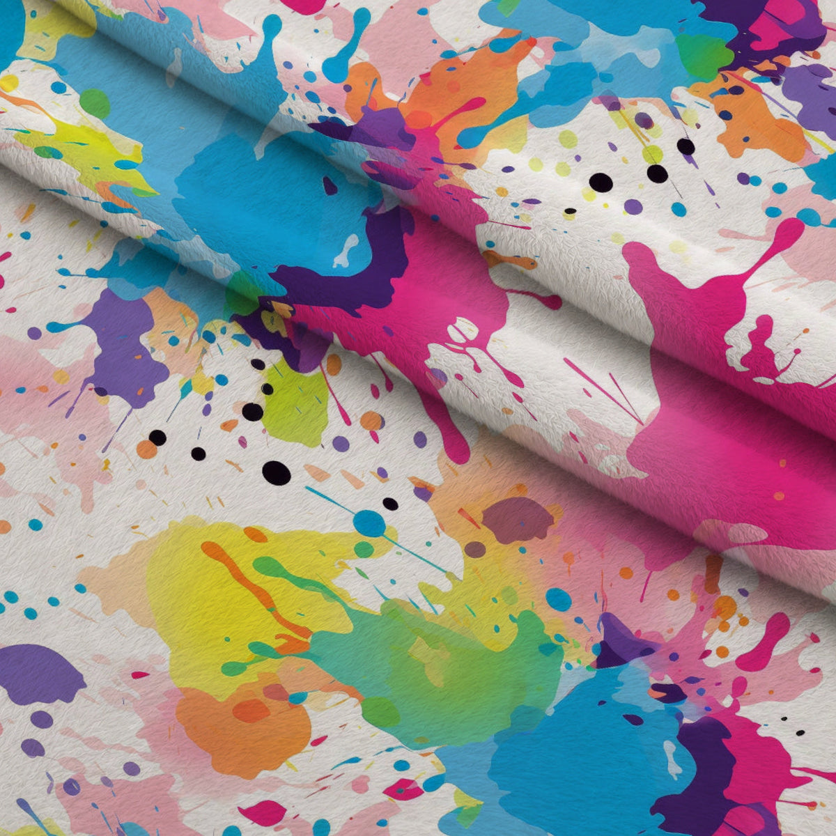 Vivid Splatter Pop Pattern 7 Minky Fabric