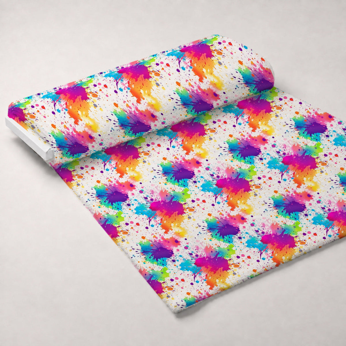 Vivid Splatter Pop Pattern 8 Minky Fabric