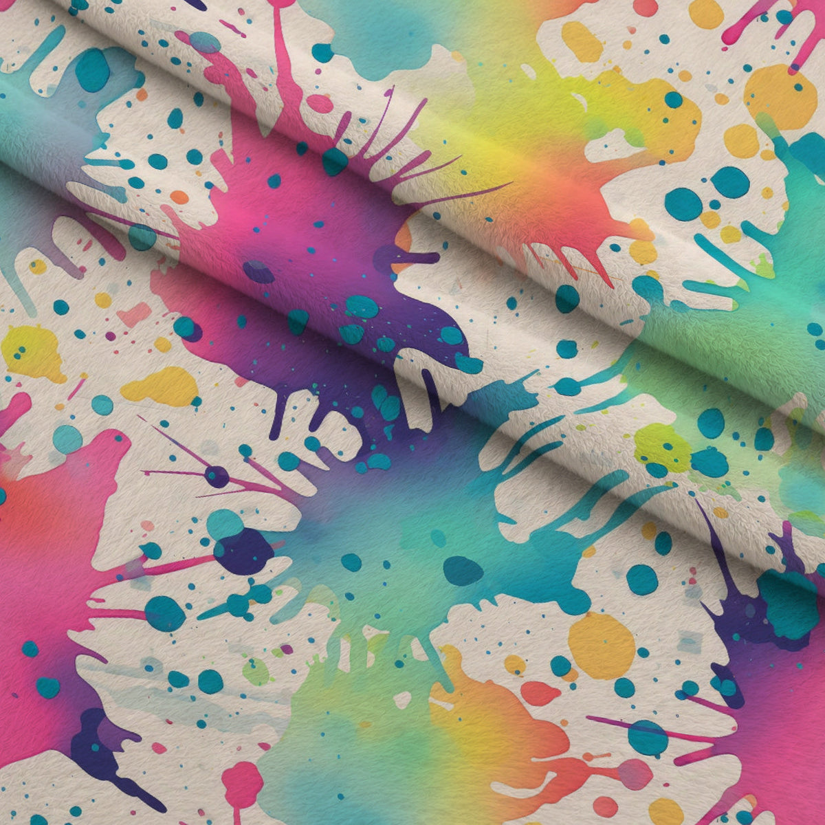 Vivid Splatter Pop Pattern 9 Minky Fabric