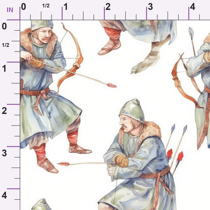 Watercolor Archery Minky Fabric