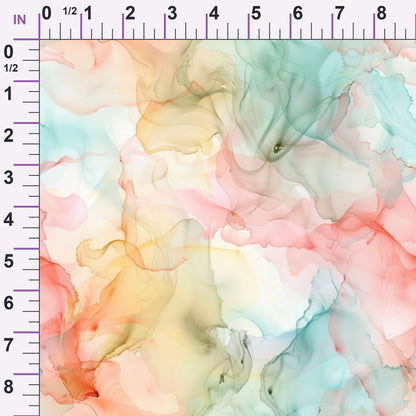 Watercolor Daydream Pattern 7 Minky Fabric