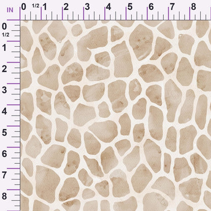 Watercolor Giraffe Print 1 Minky Fabric