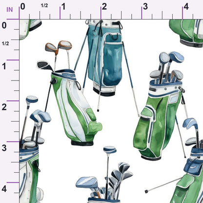 Watercolor Golf Minky Fabric