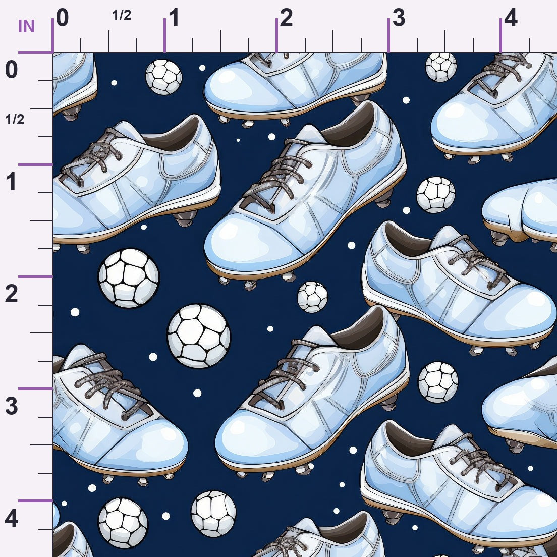 Watercolor Soccer Minky Fabric