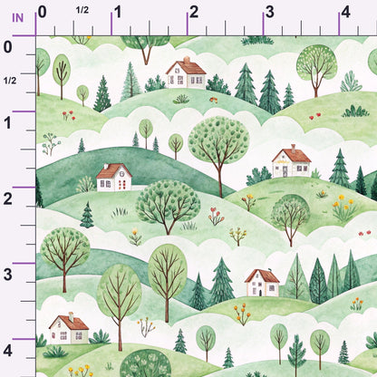 Watercolor Wanderings Pattern 11 Minky Fabric